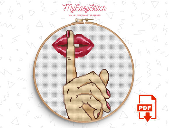 A Professional Review of the Shhhh Lips Cross Stitch Pattern