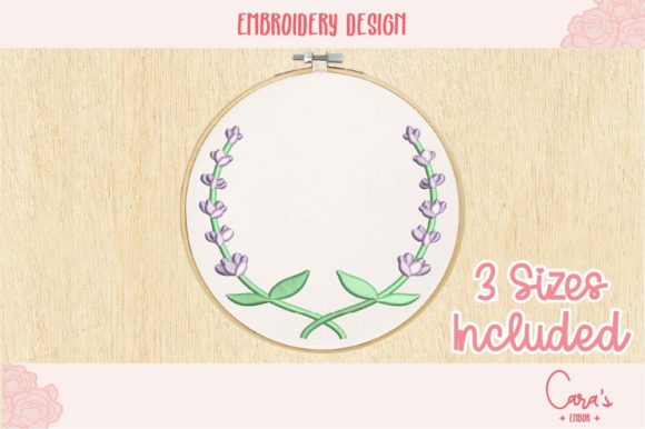 A Real Designer's Review: The Lavender Crown Embroidery File