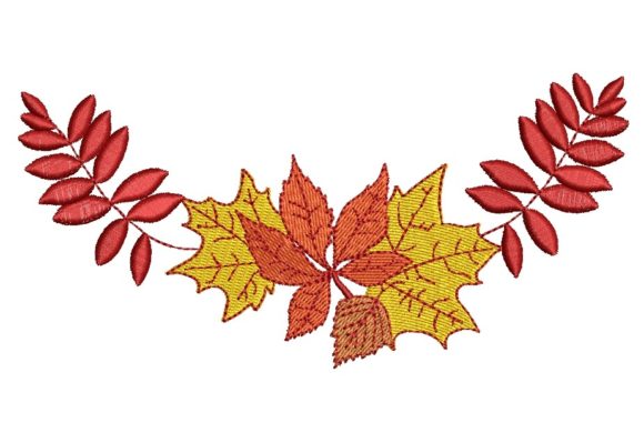 Autumn Bouquet of Leaves: A Craft Fair Embroidery Review