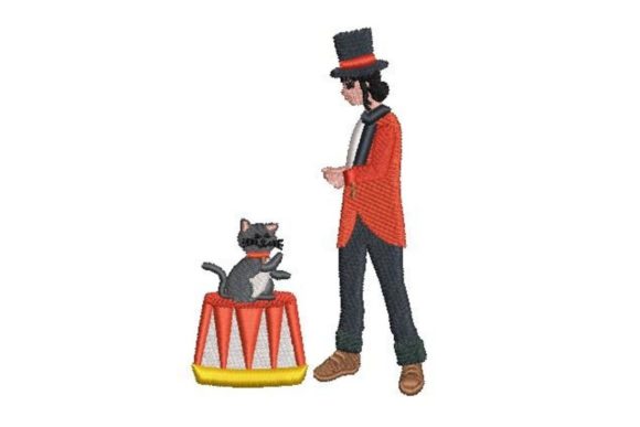 Circus Trainer with Cat: A Craft Fair Embroidery Review