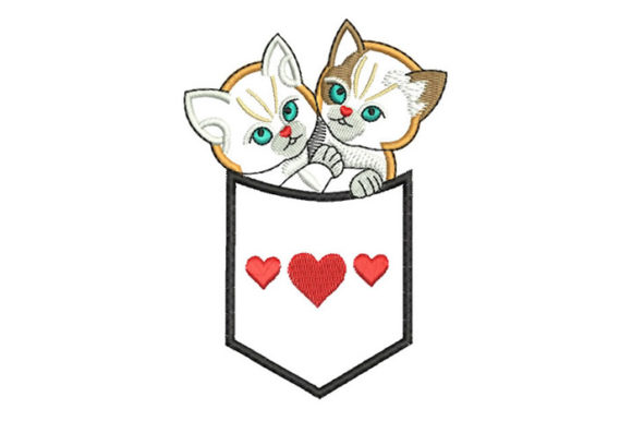 Cute Kittens: A Heart-Melting Embroidery Design