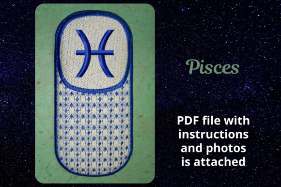 Eyeglass Case Pisces Zodiac Sign: ITH Embroidery Review