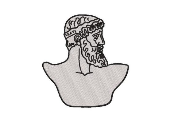 Greek Statue Embroidery for Historical Style