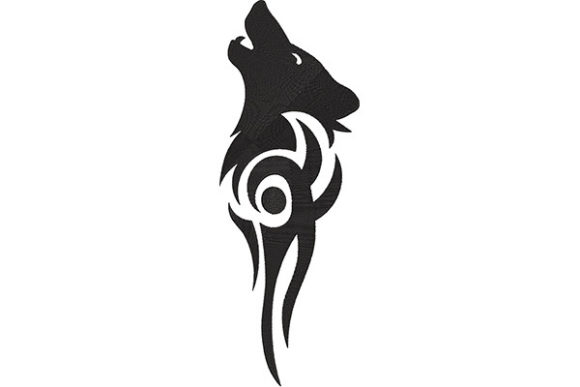 Howling Wolf Embroidery Design Review for Personalized Gifts