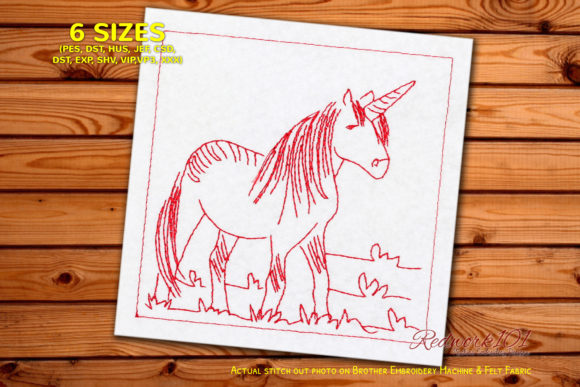 My Design Review: The Cute Unicorn in the Jungle Embroidery