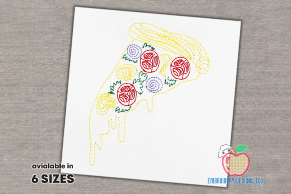 Yummy Pizza Slice: A Seasonal Embroidery Review